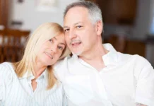 Bruce Wilpon and his wife sharing an intimate moment together in their home, displaying their private yet close relationship