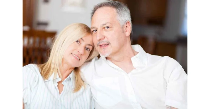 Bruce Wilpon and his wife sharing an intimate moment together in their home, displaying their private yet close relationship