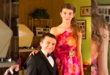 Atticus Shaffer formal photo with prom date, not his wife or girlfriend