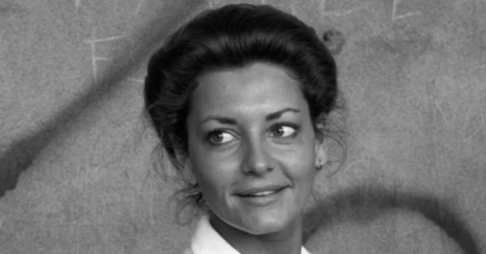 Elegant portrait of Marlene Knaus, renowned model and style icon, exuding grace and sophistication in a classic fashion setting.