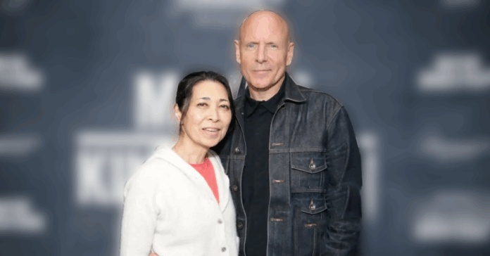Midori Fujiwara and Hugh Dillon at Mayor Of Kingstown 2024 event in New York