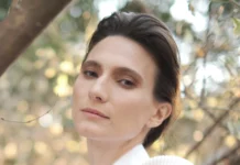 Portrait of Ortal Ben Shoshan, the Moroccan-Israeli actress known for her roles in Israeli TV and Netflix series, captured in a natural outdoor setting.