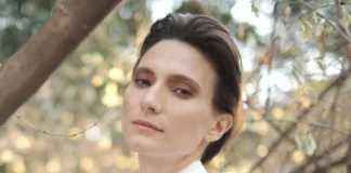 Portrait of Ortal Ben Shoshan, the Moroccan-Israeli actress known for her roles in Israeli TV and Netflix series, captured in a natural outdoor setting.
