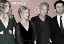 The Buckingham family at a music event - Lindsey Buckingham with family members including son William Gregory Buckingham
