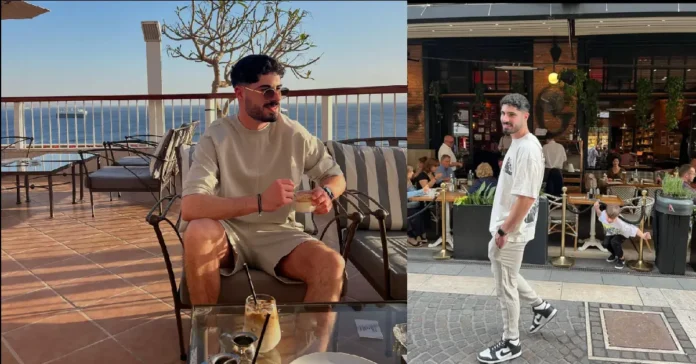 Gal Tirosh enjoying leisure time at a seaside terrace and casually dressed at a restaurant, showcasing his relaxed lifestyle away from the spotlight