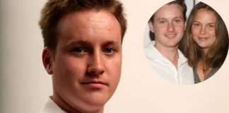 A couple photo featuring Tom Guiry and his wife Janel Bloodsworth, showcasing their private life away from Hollywood spotlight