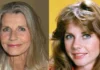 Jan Smithers smiling on set, capturing her classic style and charm during her WKRP in Cincinnati days.