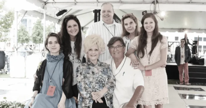 Jolie Shacklett family photo with Brenda Lee at Rock and Roll Hall of Fame induction ceremony 2022
