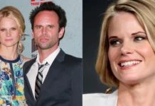 Leanne Goggins with Walton Goggins at red carpet event before her tragic death in 2004