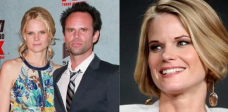 Leanne Goggins with Walton Goggins at red carpet event before her tragic death in 2004