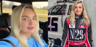 Natalie Decker NASCAR driver net worth lifestyle photo showing racing success