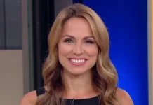 Dr. Nicole Saphier smiling during a Fox News broadcast, showcasing her role as both radiologist and trusted medical commentator